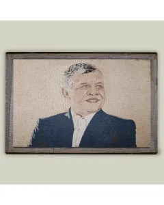 جدارية فسيفساء فاخرة من الحجر الطبيعي – 1 متر × 1 متر –  بتصميم حسب الطلب. مثالية للمساحات الواسعة.