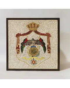 لوحة فسيفساء حجر طبيعي يدوية – 25 × 25 سم