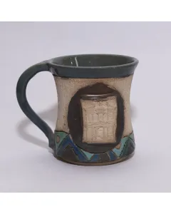 مج (كوب) خزفي يدوي متقن – صحي للاستخدام – فن الموزاييك