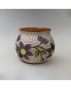 مزهرية خزفية فاخرة يدوية – 13×7 سم