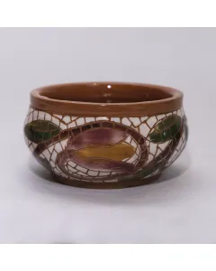 صحن تسالي خزفي يدوي للضيافة – فن الموزاييك