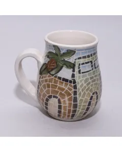 مج (كوب) خزفي يدوي متقن – صحي للاستخدام – فن الموزاييك