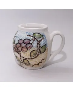 مج (كوب) خزفي يدوي – صحي للاستخدام – فن الموزاييك