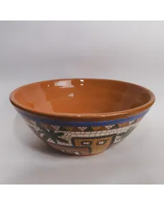 صحن سلطة خزفي يدوي للمائدة – قطر 30 سم – صحي