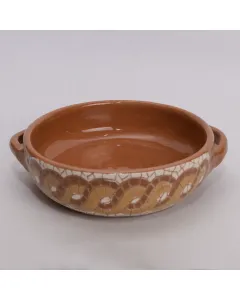 صحن خزفي يدوي للتقديم – صحي – فن الموزاييك