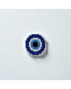بروش مطرز شكل عين زرقاء – ٣٫٥×٣٫٥ سم