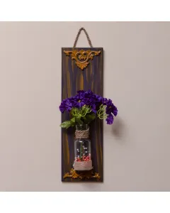 لوحة ديكور خشبية يدوية – تصميم مميز للمداخل