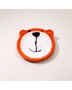 قواعد أكواب كروشيه يدوية – تصميم دائري – قطعة واحدة