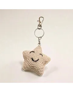 ميدالية نجمة رمضان كروشيه يدوية – خيط قطن – مقاس واحد