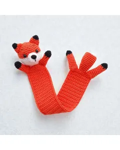 فاصل كتاب ثعلب كروشيه يدوية – مقاس واحد