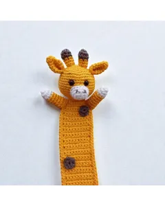 فاصل كتاب زرافة كروشيه يدوية – مقاس واحد