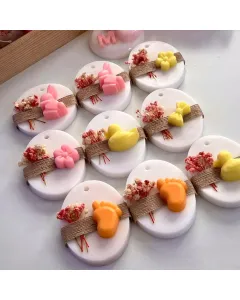 Mini Baby Shower Soap Favors – Handmade Scented Soap with Custom Colors, Shapes & Fragrance – Personalized Newborn Event Giveaways