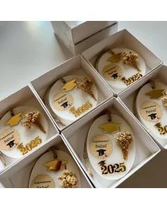 Mini Graduation Soap Favors – Handmade Scented Soap for School & University Graduations – Custom Colors, Shapes & Fragrance – Personalized Event Giveaways