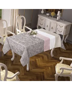 نوفا هوم "Sketched" شرشف طاولة سفرة بولي قطن - 160x320 سم - بني متوفر في ذا سكاوت - عمّان، الأردن