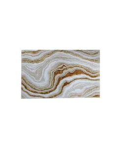 نوفا هوم "Stone Wave" أرضية حمام - قطن 100% - ذهبي (متوفر بعدة مقاسات) متوفر في ذا سكاوت - عمّان، الأردن