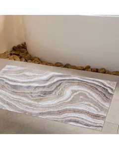 نوفا هوم "Stone Wave" أرضية حمام - قطن 100% - فضي (متوفر بعدة مقاسات) متوفر في ذا سكاوت - عمّان، الأردن