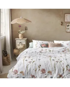 بيدنج هاوس "Rustic" طقم وجه لحاف - 100% قطن - أبيض متوفر في ذا سكاوت - عمّان، الأردن