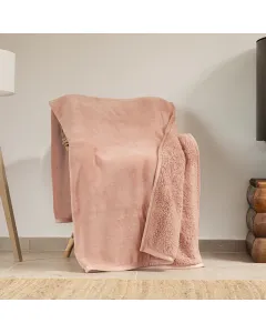 Nova Home Samos Soft Double Layer Winter Blanket - Rose (Available In Sizes)