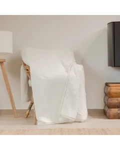 Nova Home Samos Soft Double Layer Winter Blanket - Ivory (Available In Sizes)