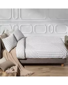 مينترول"Linji Chic" لحاف جاكار  بنمط هندسي - مجوز/مجوز كبير - بيج متوفر في ذا سكاوت - عمّان، الأردن