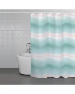 Weva Savana Water Proof Shower Curtain - 180x200 Cm - Blue