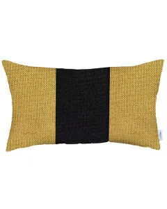 نوفا هوم غطاء وسادة "Boho Chic" جاكار - 30x50 سم - اسود و اصفر متوفر في ذا سكاوت - عمّان، الأردن