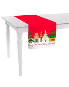 نوفا هوم "Christmas" رنر - 40x140 سم - أحمر متوفر في ذا سكاوت - عمّان، الأردن