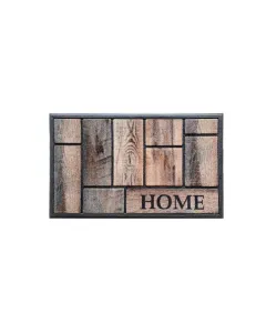 نوفا هوم "Parquet" دعاسة مدخل مطاط  مطبوعة - 45x75 سم - بني متوفر في ذا سكاوت - عمّان، الأردن