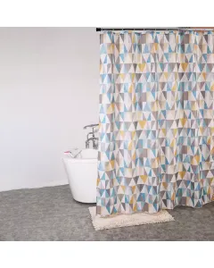 ويفا "Triangular" ستارة حمام ضد الماء - 180x200 سم - متعدد الألوان متوفر في ذا سكاوت - عمّان، الأردن