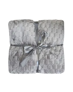 Image of "Nova Home Maze Winter Soft Flannel Blanket - Grey (Available In Sizes)" from TheScout Marketplace