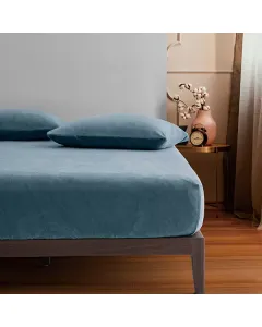 Nova Home WarmFit Winter Microfleece Pillowcase Set - 2 Pcs - Blue available at The Scout - Amman, Jordan