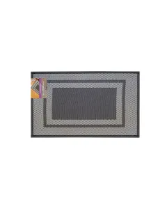 نوفا هوم "Trellis" أرضية مطبخ منسوجة بخلفية مطاط - 46x76 سم - أسود متوفر في ذا سكاوت - عمّان، الأردن