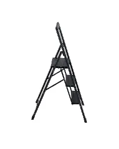 Image of "Wenko Alu-Smart Folding Stepladder 3-Step Household Ladder - Aluminum - Black" from TheScout Marketplace