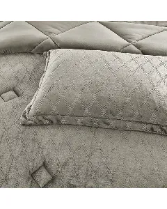 Image of "Nova Home Landers 3D Embossed Velvet Flannel Winter Comforter Set - Single/Twin- 4 Pcs - Sand" from TheScout Marketplace