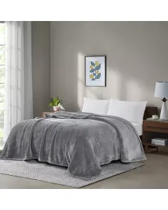 نوفا هوم بطانية "Silky" - مجوز/مجوز كبير - رمادي متوفر في ذا سكاوت - عمّان، الأردن