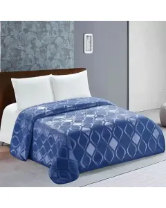 Nova Home Engraved Diamond Blanket - King - Navy available at The Scout - Amman, Jordan