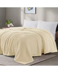 Nova Home Silky Blanket - King/Super King - Beige available at The Scout - Amman, Jordan