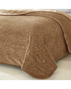 Nova Home Lynx Engraved Blanket - King/Super King - Beige available at The Scout - Amman, Jordan