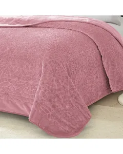 Nova Home Lynx Engraved Blanket - King/Super King - Pink available at The Scout - Amman, Jordan
