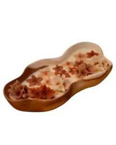 طبق شمعة هدية - 300 جم - برونزي