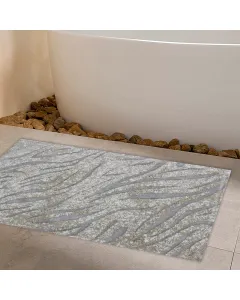 نوفا هوم "Zetra" قطن أرضية حمام - 60x100 سم - فضي متوفر في ذا سكاوت - عمّان، الأردن
