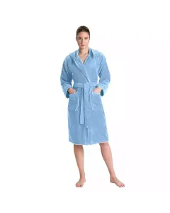 كانون روب إستحمام سادة لكلا الجنسين (قطعة واحدة) - 100% قطن - XXL - أزرق متوفر في ذا سكاوت - عمّان، الأردن