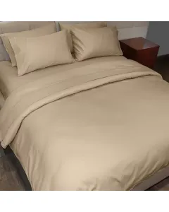 فيلدكريست غطاء وجه لحاف بتصميم سادة - 100% قطن - 220 خيط لكل انش مربع - بني فاتح (متوفر بعدة مقاسات) متوفر في ذا سكاوت - عمّان، الأردن