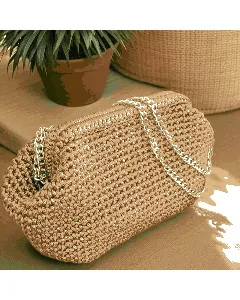 حقيبة كروشيه نحاسي – وسط