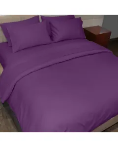 فيلدكريست غطاء وجه لحاف بتصميم سادة - 100% قطن - 220 خيط لكل انش مربع - بنفسجي داكن (متوفر بعدة مقاسات) متوفر في ذا سكاوت - عمّان، الأردن