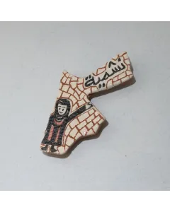 ماجنيت خزفي يدوي بتصميم خريطة الأردن