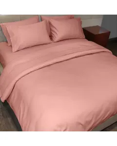 فيلد كريست غطاء وجه لحاف بتصميم سادة - 100% قطن - 220 خيط لكل انش مربع كبير - وردي داكن (متوفر بعدة مقاسات) متوفر في ذا سكاوت - عمّان، الأردن