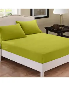 فيلدكريست طقم شرشف مطاط بتصميم سادة - 100% قطن - 220 خيط لكل انش مربع - بستاشيو  (متوفر بعدة مقاسات) متوفر في ذا سكاوت - عمّان، الأردن