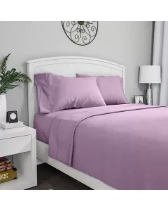 فيلدكريست شرشف فلات بتصميم سادة - 100% قطن - 220 خيط لكل انش مربع - بنفسجي فاتح (متوفر بعدة مقاسات) متوفر في ذا سكاوت - عمّان، الأردن