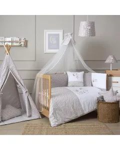 فونا بيبي-طقم سرير للبيبي كامل "Pyjama" - قطن 100% - 70x140 سم - أبيض متوفر في ذا سكاوت - عمّان، الأردن